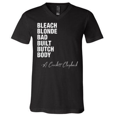 Bleach Blonde Bad Built Butch Body V-Neck T-Shirt