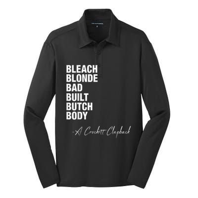 Bleach Blonde Bad Built Butch Body Silk Touch Performance Long Sleeve Polo