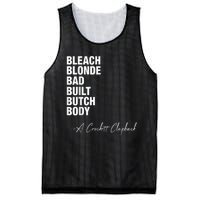 Bleach Blonde Bad Built Butch Body Mesh Reversible Basketball Jersey Tank