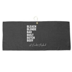 Bleach Blonde Bad Built Butch Body Large Microfiber Waffle Golf Towel