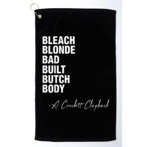 Bleach Blonde Bad Built Butch Body Platinum Collection Golf Towel