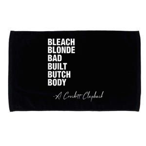 Bleach Blonde Bad Built Butch Body Microfiber Hand Towel