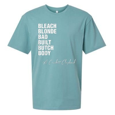 Bleach Blonde Bad Built Butch Body Sueded Cloud Jersey T-Shirt