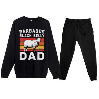 Barbados BlackS Belly Sheeps Vintage Premium Crewneck Sweatsuit Set