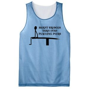 Burnt Bridges Mesh Reversible Basketball Jersey Tank