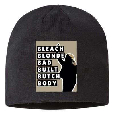 Bleach Blonde Bad Built Butch Body Sustainable Beanie