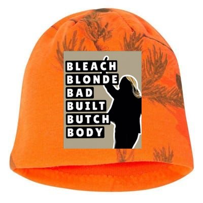 Bleach Blonde Bad Built Butch Body Kati - Camo Knit Beanie