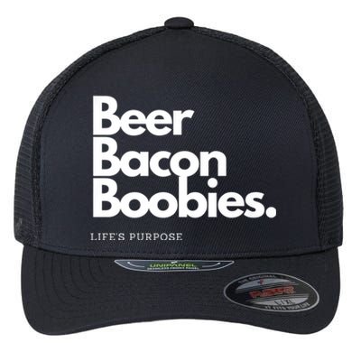 Beer Bacon Boobies Premium Flexfit Unipanel Trucker Cap