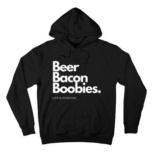 Beer Bacon Boobies Premium Hoodie