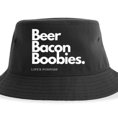 Beer Bacon Boobies Premium Sustainable Bucket Hat