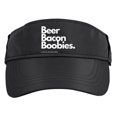 Beer Bacon Boobies Premium Adult Drive Performance Visor