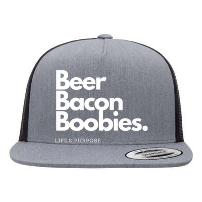 Beer Bacon Boobies Premium Flat Bill Trucker Hat