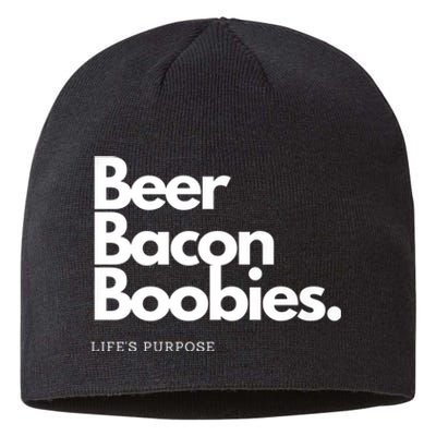 Beer Bacon Boobies Premium Sustainable Beanie