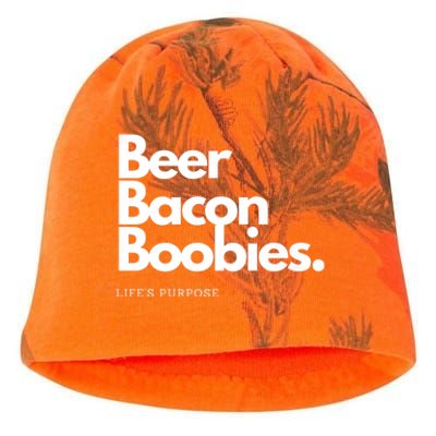 Beer Bacon Boobies Premium Kati - Camo Knit Beanie