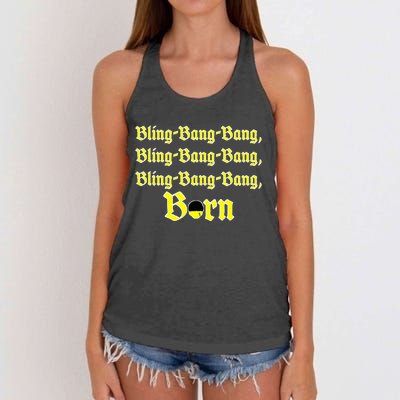 Bling Bang Bang Born Women's Knotted Racerback Tank