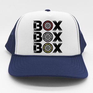 Box Box Box F1 Tyre Compound V2 Design Car Lover Trucker Hat