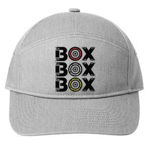 Box Box Box F1 Tyre Compound V2 Design Car Lover 7-Panel Snapback Hat