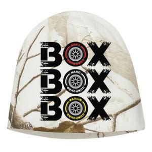 Box Box Box F1 Tyre Compound V2 Design Car Lover Kati - Camo Knit Beanie