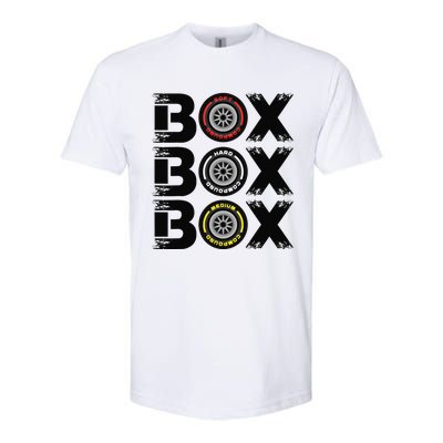 Box Box Box F1 Tyre Compound V2 Design Car Lover Softstyle® CVC T-Shirt