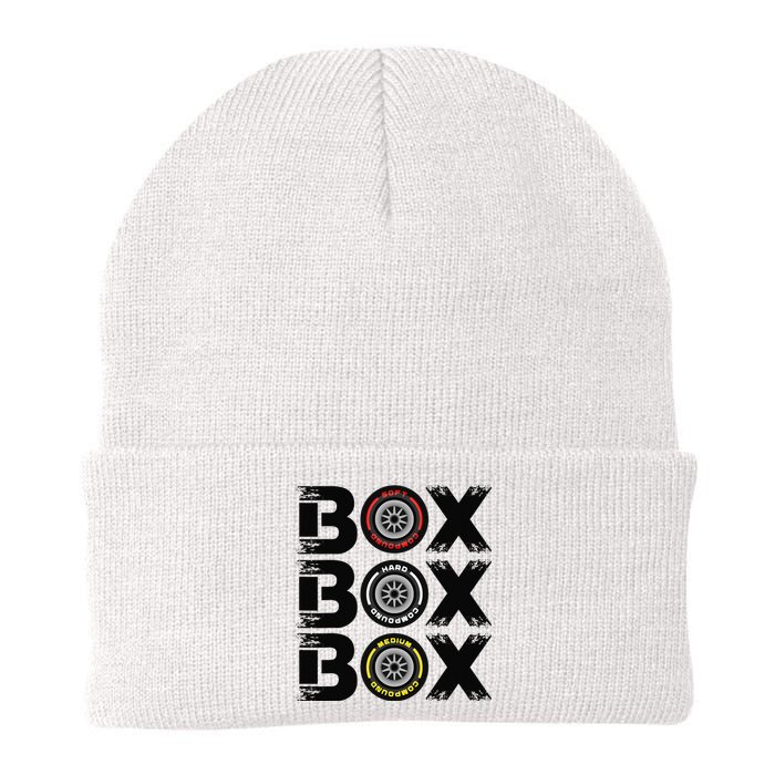 Box Box Box F1 Tyre Compound V2 Design Car Lover Knit Cap Winter Beanie