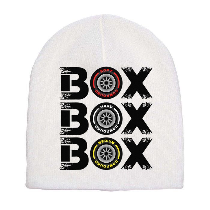 Box Box Box F1 Tyre Compound V2 Design Car Lover Short Acrylic Beanie