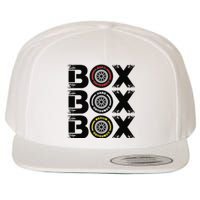 Box Box Box F1 Tyre Compound V2 Design Car Lover Wool Snapback Cap