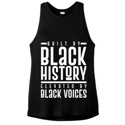 Built By Black History Elevated By Black Voices Ladies PosiCharge Tri-Blend Wicking Tank