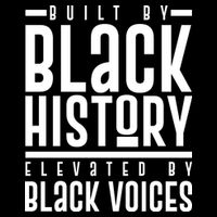 Built By Black History Elevated By Black Voices Drawstring Bag