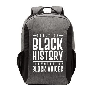 Built By Black History Elevated By Black Voices Vector Backpack