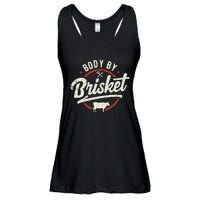 Body By Brisket Backyard Cookout BBQ Grill Ladies Essential Flowy Tank