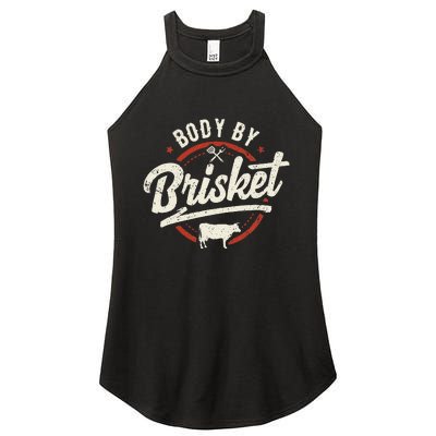 Body By Brisket Backyard Cookout BBQ Grill Women’s Perfect Tri Rocker Tank