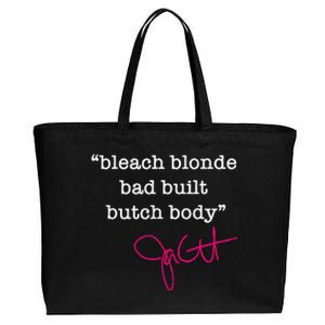 Bleach Blonde Bad Built Butch Body Jasmine Crockett Cotton Canvas Jumbo Tote