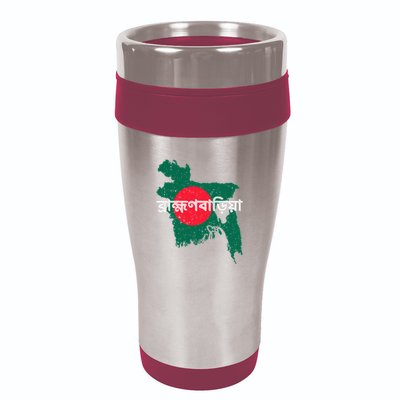 Brahmanbaria Bangladesh Bangladeshi Flag Map Souvenir Pride 16oz Travel Tumbler