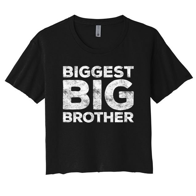 Biggest Big Brother Brother To Be Women's Crop Top Tee