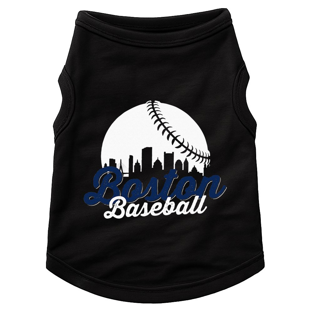 Boston Baseball Ball City Massachusetts Retro Vintage Doggie Tank