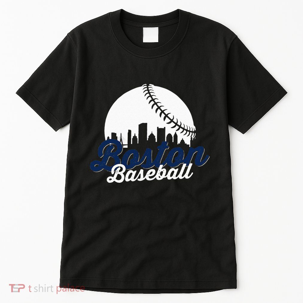 Boston Baseball Ball City Massachusetts Retro Vintage Tall T-Shirt