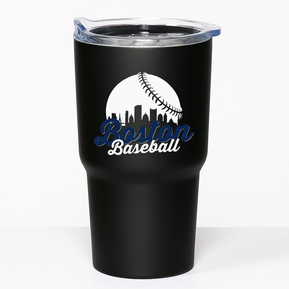 Boston Baseball Ball City Massachusetts Retro Vintage Tumbler