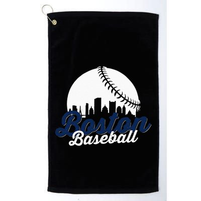 Boston Baseball Ball City Massachusetts Retro Vintage Golf Towel