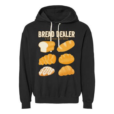 Bread Baker Bread Dealer Making Dough Baking Garment-Dyed Fleece Hoodie