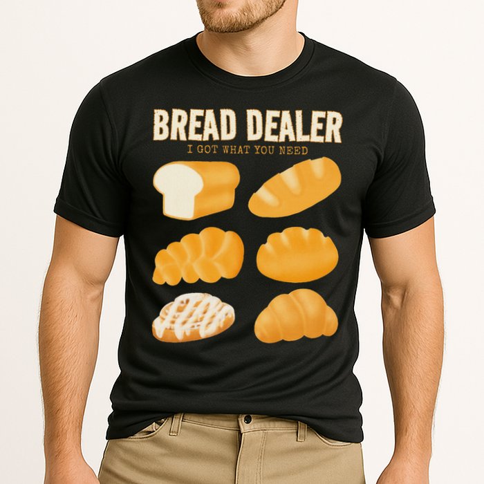 Bread Baker Bread Dealer Making Dough Baking Cooling Performance Crew T-Shirt