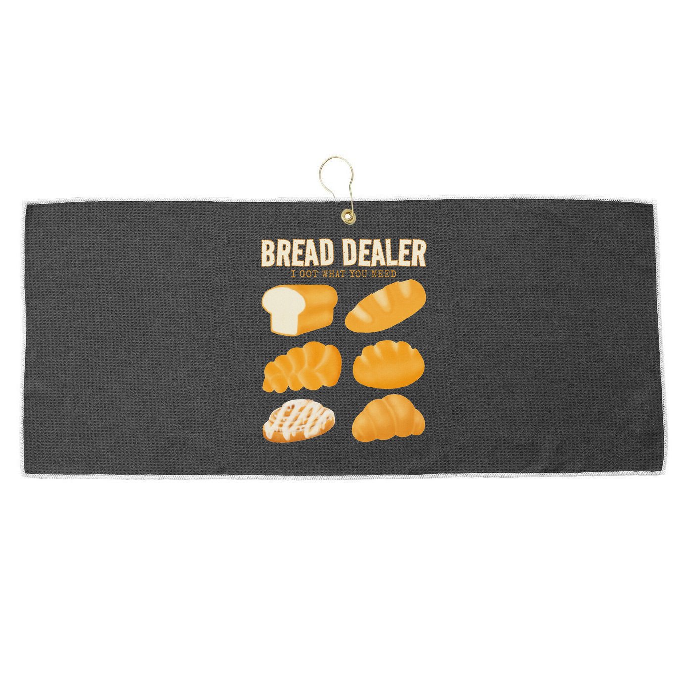 Bread Baker Bread Dealer Making Dough Baking Large Microfiber Waffle Golf Towel