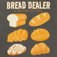 Bread Baker Bread Dealer Making Dough Baking Cotton Canvas Backpack