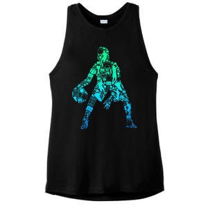 Basketball Boy Ladies PosiCharge Tri-Blend Wicking Tank