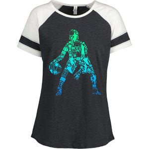 Basketball Boy Enza Ladies Jersey Colorblock Tee