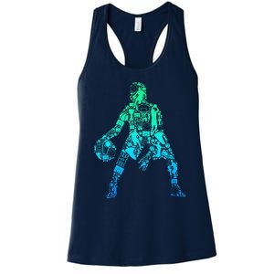 Basketball Boy Women's Racerback Tank