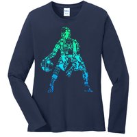 Basketball Boy Ladies Long Sleeve Shirt