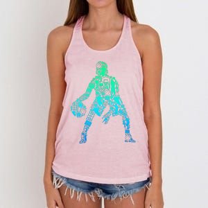 Basketball Boy Women's Knotted Racerback Tank