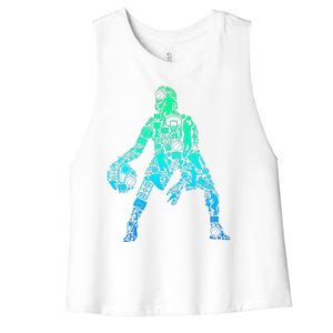 Basketball Boy Women's Racerback Cropped Tank