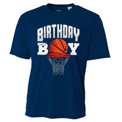 Basketball Birthday Boy Player Basketball Player Birthday Cooling Performance Crew T-Shirt