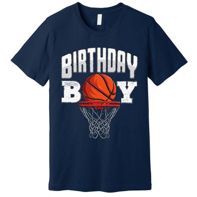 Basketball Birthday Boy Player Basketball Player Birthday Premium T-Shirt